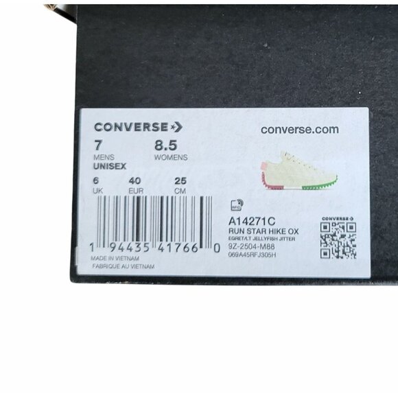 ❤️Converse Run Star Hike Ox Platform Men's Shoes Sz 7 Color Pop Sneaker A14271C - Picture 8 of 10